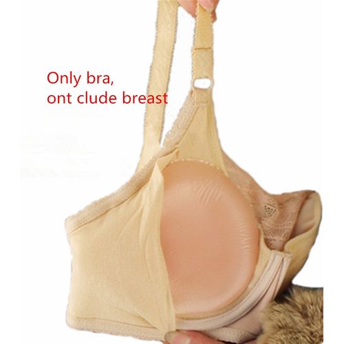 Generic Beige Color 34 36 38 40 42 Mastectomy Bra Comfort Pocket