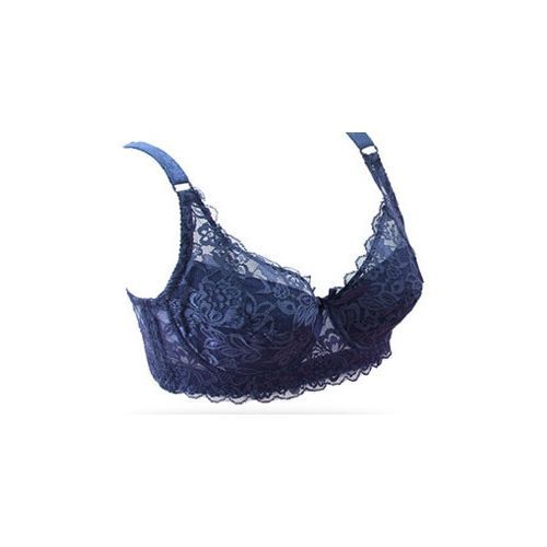 2846 Bras For Women Sutian Ahh Bra Blue and Black Lace Bra Style