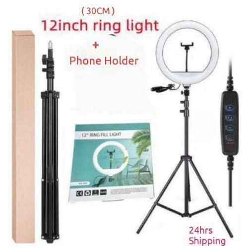 Generic 12" Inches Ring Light With Tripod Stand