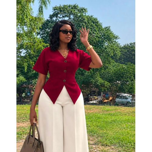 Fashion Absolutely Stunning Ladies 2pcs Top & Trouser