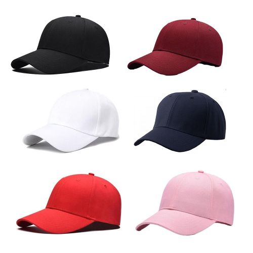 Fashion 6 Baseball Caps - Black, Navyblue, Wine, White, Pink,Red ...