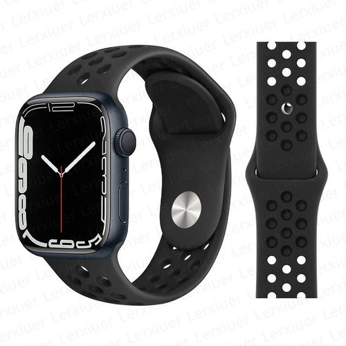 studie Serena Terapi Generic Silicone Strap For Apple Watch Band 44mm 40mm 49mm 45mm 41mm 38mm  42mm 44 Mm Watchband Bracelet IWatch Ultra Series 8 4 5 6 Se 7(#black Coal  Black 20) | Jumia Nigeria