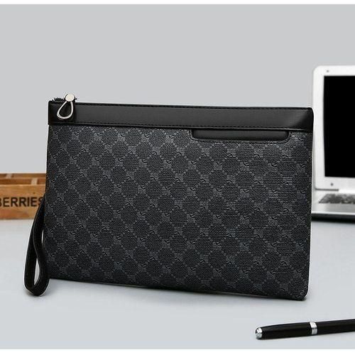 product_image_name-Fashion-Exquisite Men's envelope handbags card bag wallet  Durable Zipper Elegant Men's Leather Handbag Wallet – & Zipper Design wallet-3