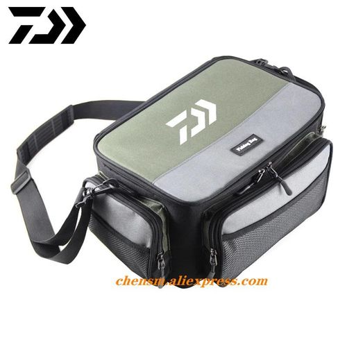 1 Body Daiwa Multifunctional Fishing Bag Oxford Fishing Reel Lure Gear Storage  Case Outdoor Carp Fishing Tackle Shoulder Crossbody Bags