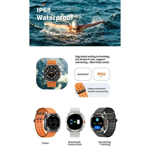 product_image_name-Generic-Smart Watch IP68 Waterproof Compass 1.43" AMOLED Screen SpO2 GPS Smartwatch For Men Women-4