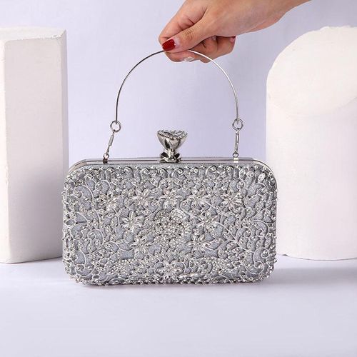 PURSEO Red Clutch Pearl Purses for Women Handbag Bridal Evening Clutch Bags  for Party Wedding / Dulhan Purse / Ladies Purse Gorgeous Vintage Beaded  Handmade Embroidered Clutch