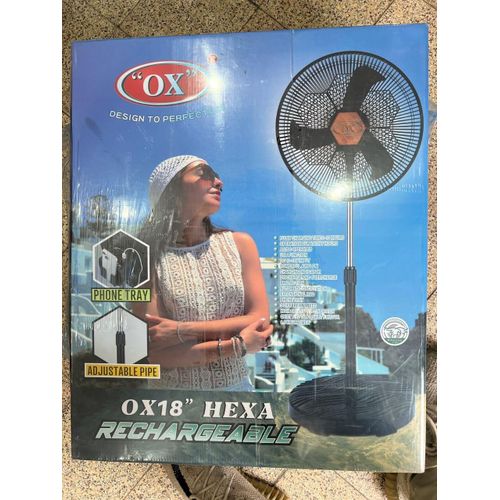 Ox Hexa 18-Inch AC/DC Rechargeable Fan - image 2