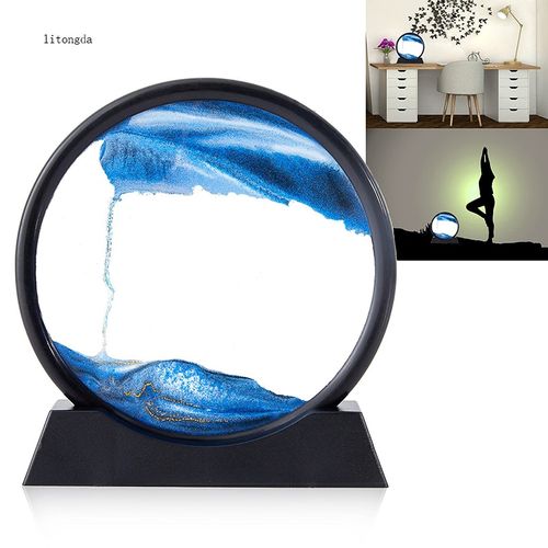 1pc LED Quicksand Peinture Lampe de Table, 3D Art Sahara