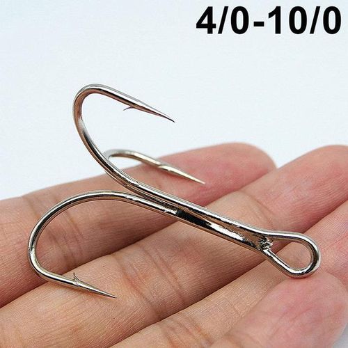 PRO BEROS Fishing Hook 50pc/Lot 2/4/6/8/10/12/14# High Carbon Steel Treble  Hooks Fishing Tackle Black/Brown/White Fish Hook - Price history & Review, AliExpress Seller - PROBEROS Fishing Tackle Store