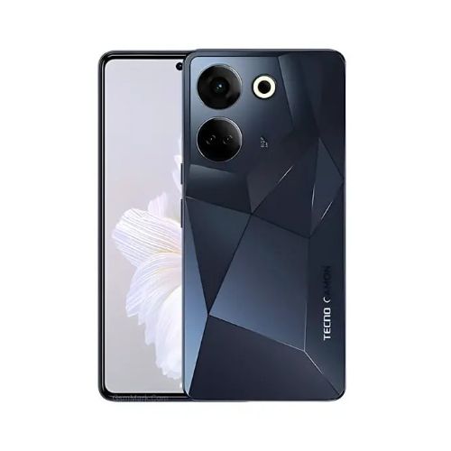 Tecno Camon 20 Pro - 6.67" (8+8GB RAM, 256GB ROM) Android 13 - 64MP Quad + 32MP Selfie - 5000mAh - 4G - Dual - Predawn Black