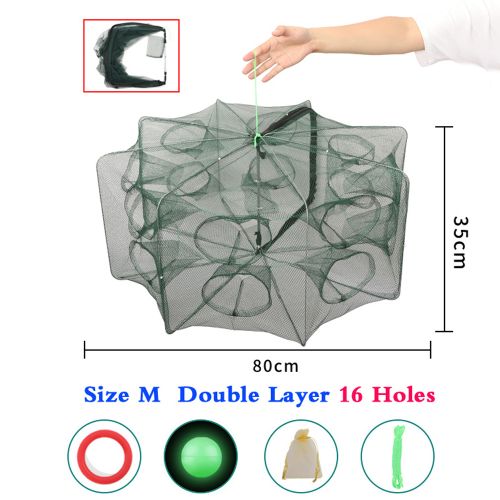 Generic Mesh For Fishing Net/Tackle/Cage Folding Crayfish Catcher Casting/ Fish Network Crab/Crayfish/Shrimp/Smelt S Nets Automatic