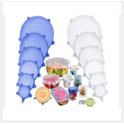 Generic 6pcs Reusable Silicon Stretch Lid Food Wrap Bowl Pan Kitchen