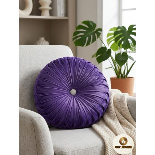 Generic Royal Velvet" Circular Statement round throw Pillow