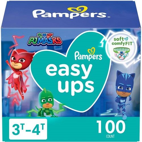 Pampers Easy Ups Training Pants Boys, 3T-4T (Size 5), 100 Count