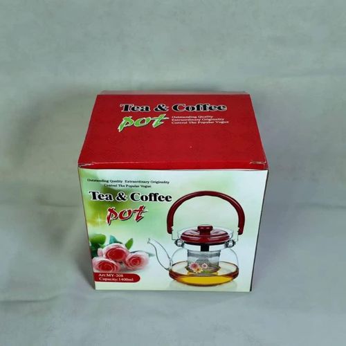 TKC Tea & Coffee Pot with Removable Infuser – Heat-Resistant Glass Teapot with Handle (1400ML) - image 2