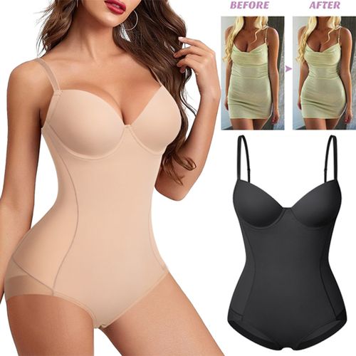 Fashion Waist Trainer Shapewear For Women Tummy Control Dress Backless Bodysuit  Tops Body Shaper With Built-in Bra Slimming Underwear