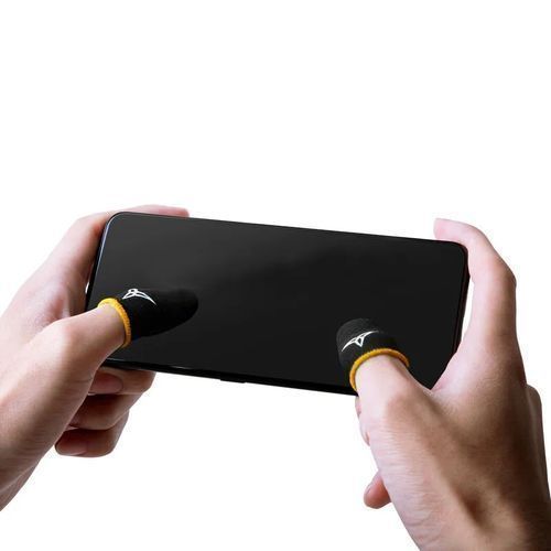 2Pcs Black Game Fingertip Gloves For Sweatproof Anti-Slip