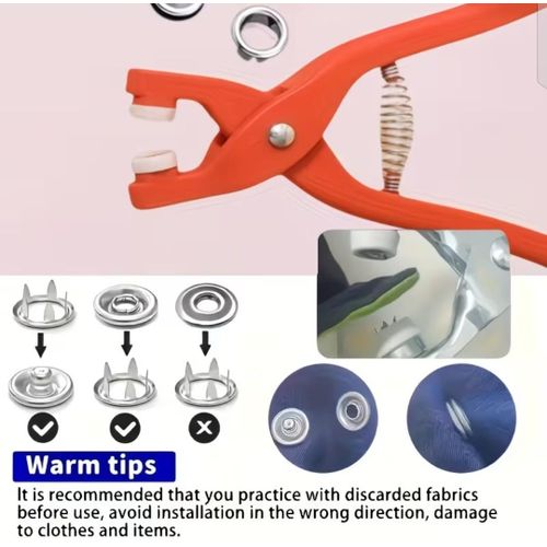 Generic 210pcs snap fasteners with pliers set - image 3
