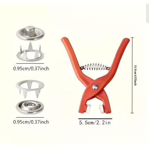 Generic 210pcs snap fasteners with pliers set - image 5