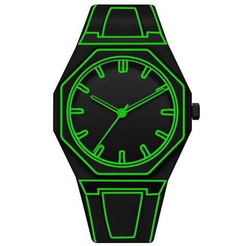 product_image_name-Fashion-Sketch Waterproof  Rubber Sophisticated Wristwatch-1