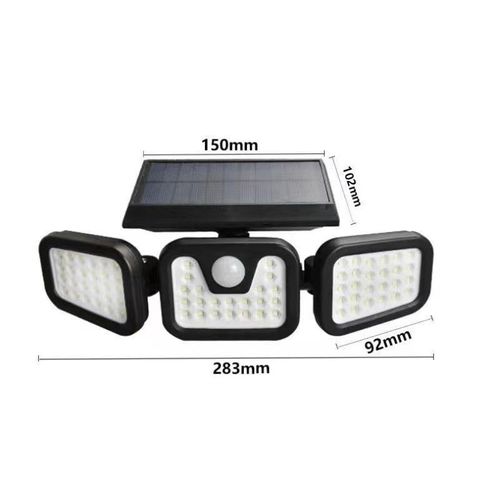 Generic Adjustable 3 Heads Motion Detection Solar Security Light - image 3