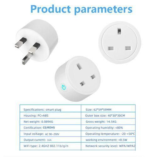 Generic Wi-Fi Smart Plug, 20A Adapter, Wireless Remote Control - image 8