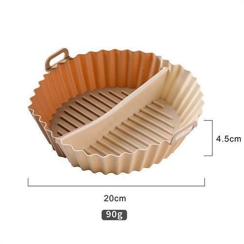 product_image_name-MAIDAOFZ-Multifunctional Silicone Tray For Air Fryer High-Temperature Bakeware Baking Delicacies Double-Piece Partition Fit for 3 to 5QT Air Fryer-3