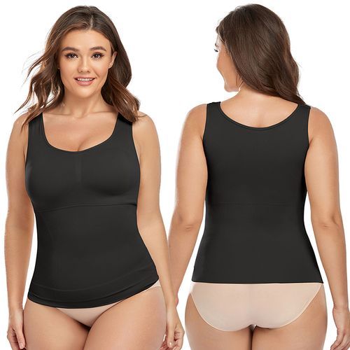 Women's Cami Shaper with Built in Bra Tummy Control Camisole Tank