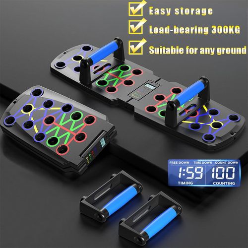 product_image_name-Flushrenic-Push-up board, 30-in-1 push-up board, multi-functional push-up bar, suitable for floor use, specifically designed to strengthen arm, core and back muscles, portable home fitness equipment, suitable for both men and women.-4