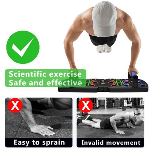 product_image_name-Flushrenic-Push-up board, 30-in-1 push-up board, multi-functional push-up bar, suitable for floor use, specifically designed to strengthen arm, core and back muscles, portable home fitness equipment, suitable for both men and women.-5