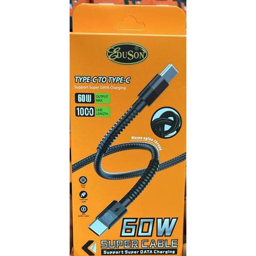 product_image_name-eduson-60W Braided Type C Power Fast Charge Cable-1