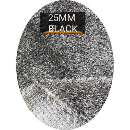Generic 25mm Black Artificial Grass Carpet - image 3
