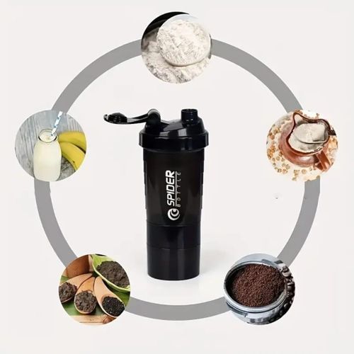 product_image_name-Generic-PowerShaker Pro Protein Shaker Bottle - Leakproof Gym Blender Cup with Mixing Ball-1