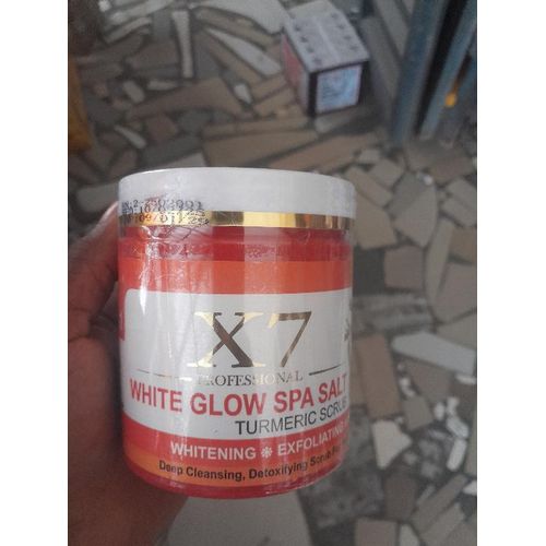 product_image_name-WHITE GLOW-X7 Professional White+ Glow+Spa Salt TUMERIC SCRUB. Deep Exfoliating, Detoxifying-1
