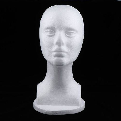 Generic Styrofoam Foam Female Head Model Wig Hat