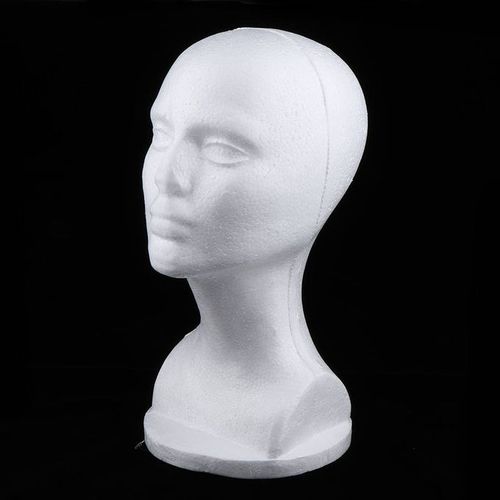 Generic Styrofoam Foam Female Head Model Wig Hat