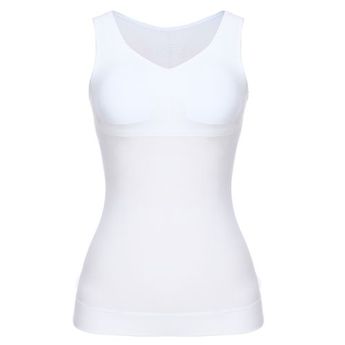 Fashion Shapewear Tank Top With Built In Bra Slimming Cami