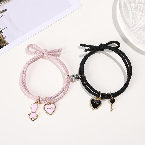 Fashion Cartoon Magnetic Couple Bracelets with Cat Love Heart Jumia Nigeria