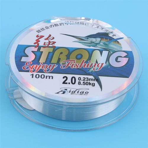 Generic 100m Japan Materia Fluorocarbon Fishing Line Leader Wire Fishing  Cord Accessories The Flurocarbone Winter Rope Fly Fishing Lines 2.0mm