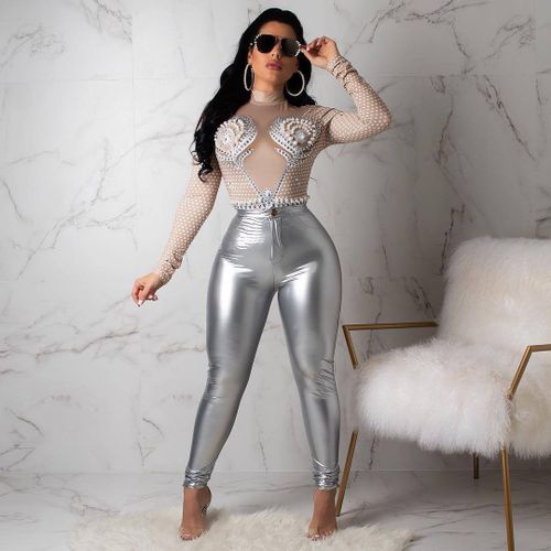 Womens latex trousers online