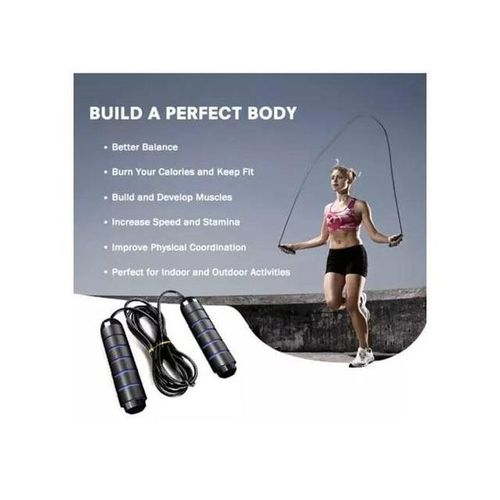 Generic Adjustable Fitness Skipping Rope Cable For Adults/Kids. - image 3