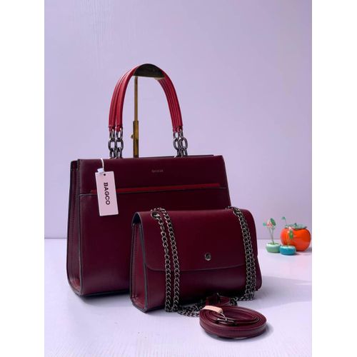 Fashion Ladies 2 in 1 Shoulder Bag WINE