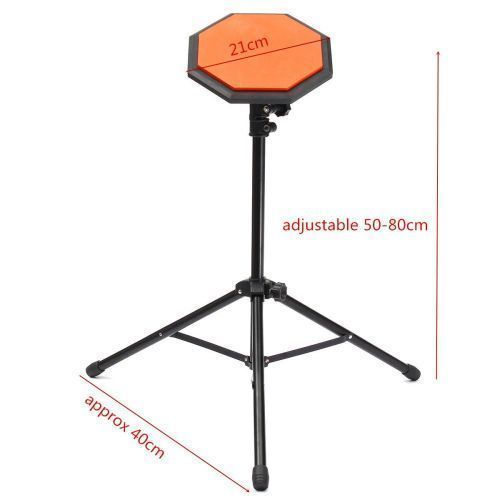 product_image_name-Generic-Rubber Dumb Drum Practice Pads  With Adjustable Stand-3