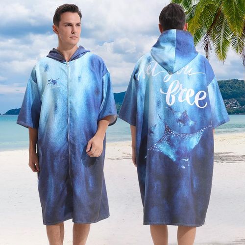 Generic Microfiber Surf Poncho Changing Bath Robe Quick Dry Pool Swimming Beach Towel with Hood Wetsuit Zipper 3 Red 110X80cm Jumia Nigeria
