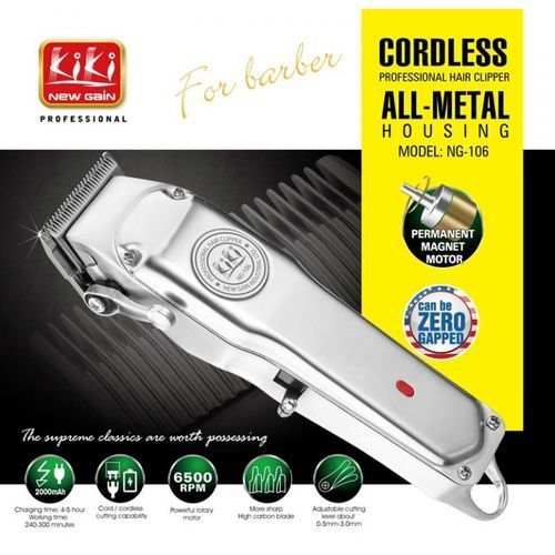 product_image_name-Kiki New Gain-Cordless Rechargable Hair Clipper - Metal-3
