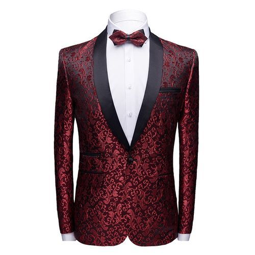 Wine red best sale tuxedo jacket