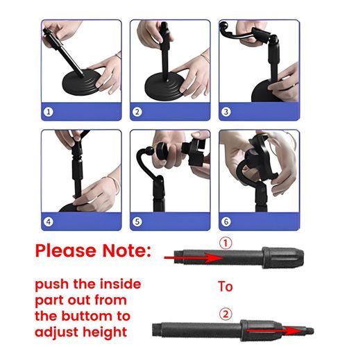 RichRipple 180° Rotating Phone Stand Phone Stand with Retractable Disc Base - image 8