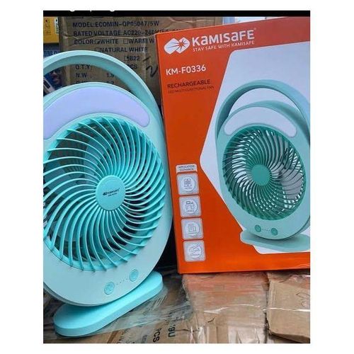 Kamisafe Rechargeable LED Light Multifunctional Table Fan KM-F0336 - image 3