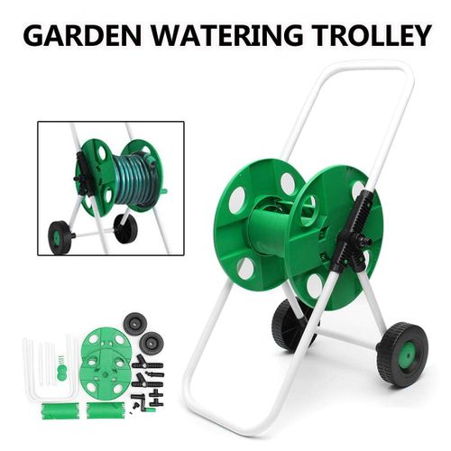 Generic Movable Garden Watering Trolley Complete Hose Pipe Reel