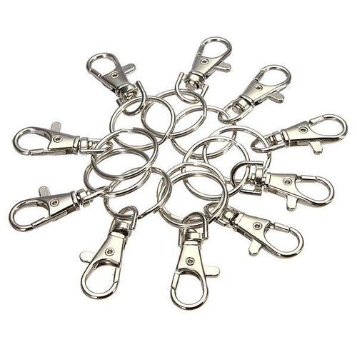 Generic 10pcs Metal Clasp Swivel Trigger Clips Snap Hooks Key Ring